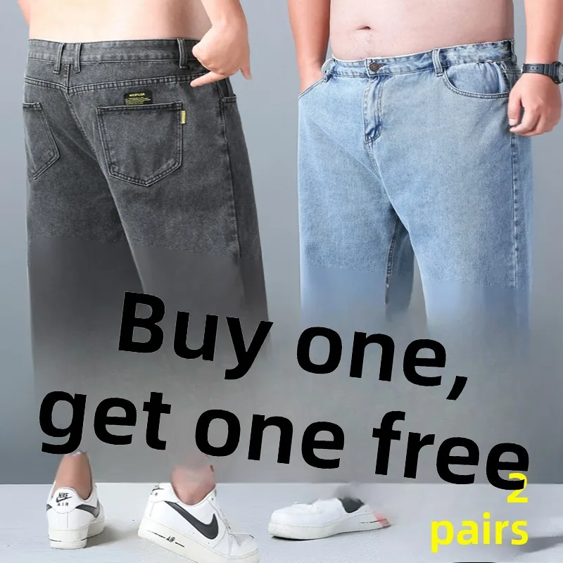 

Loose plus Size Men's Denim orts Casual Summer Wear-Over-Knee Workwear Five-Point Pants Cotton Blend Youth Faion