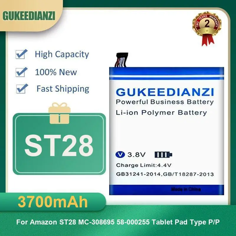 

Battery For Amazon Kindle Paperwhite 5 Paperwhite5 26S1027 11th Gen M2L3EK M2L4EK KO1 Oasis 1,2 Fire HD 8 6TH PR53DC MC-28A8B8