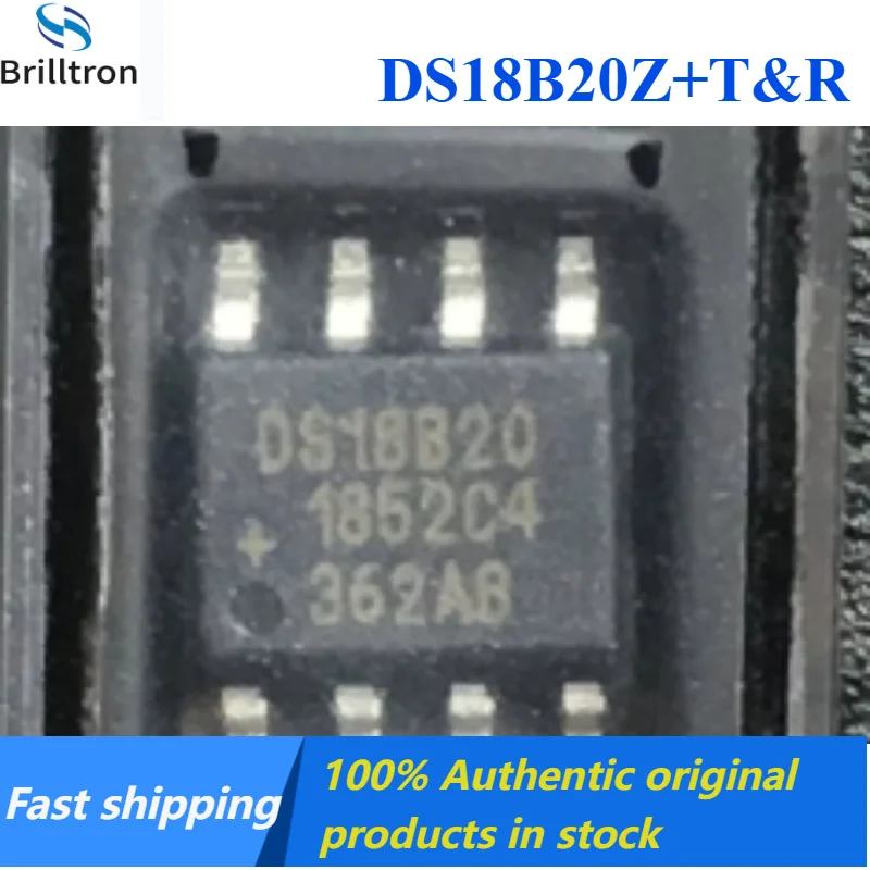5-20PCS 100% Original  DS18B20Z DS18B20 DS18B20Z+T&R SOP8 Temperature Sensor Brand New Original In Stock , Fast Shipping.