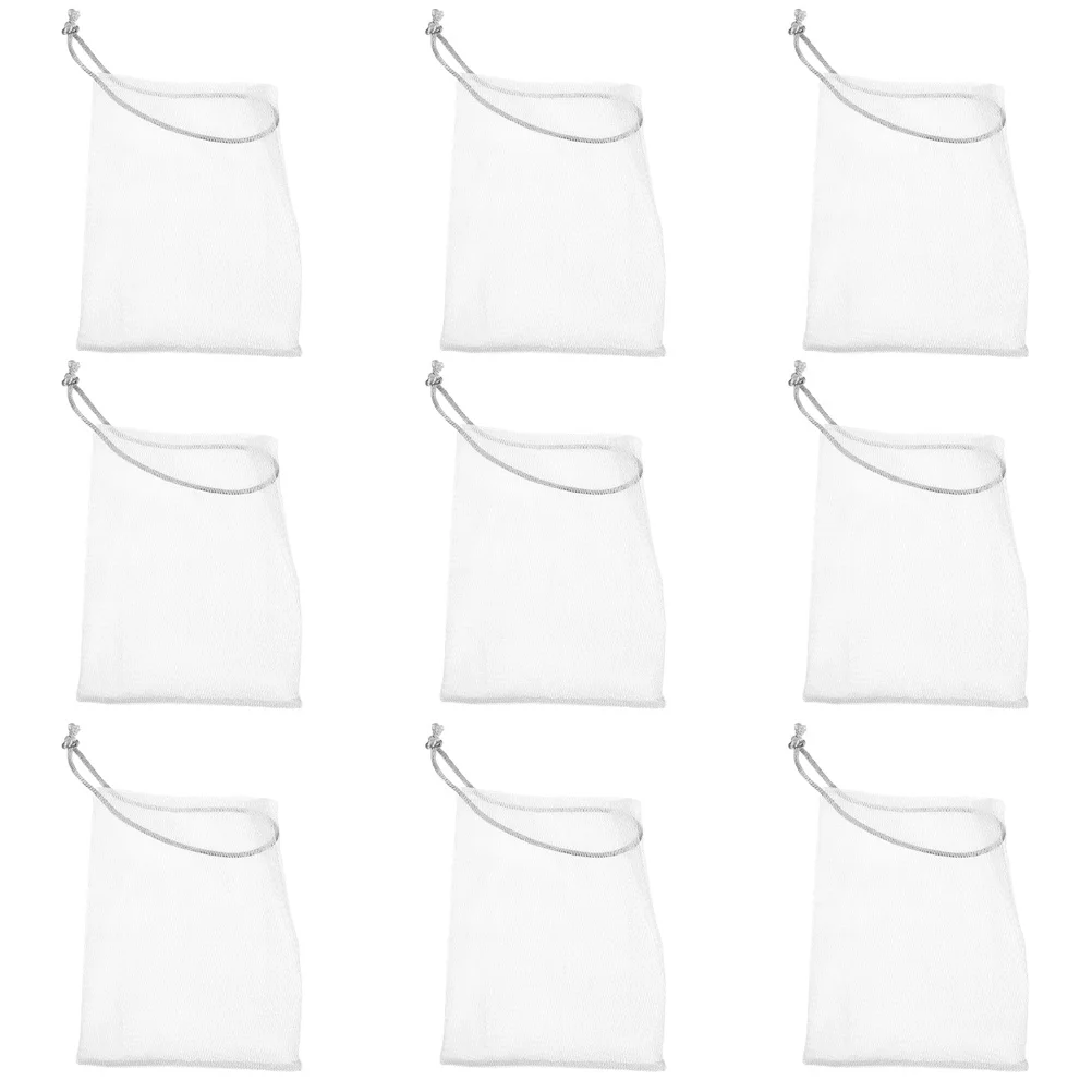 

30Pcs Soap Bag Drawstring Mesh Pouch for Bath Shower Exfoliating Skin Cleaning Face Washing Makeup Removal Portable Household