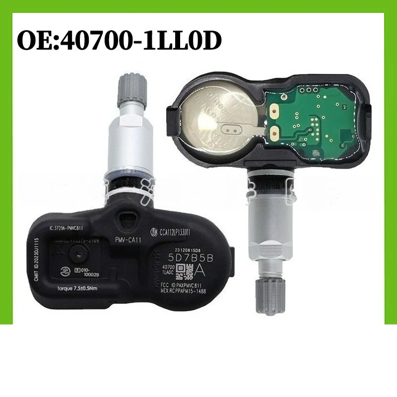 

407001LL0D PMV-CA11 1/4pcs TPMS Tire Pressure Monitor Sensor for 2010-2014 Nissan for Infiniti G37