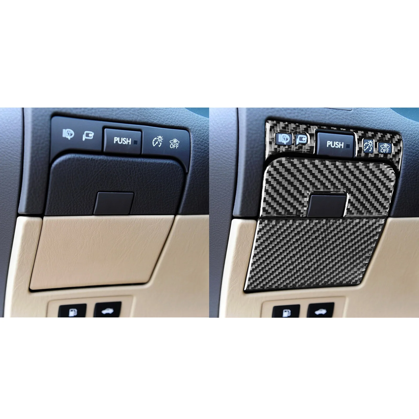 For Lexus GS 2006 2007 2008 2009 2010 2011 Accessories Car Carbon Fiber Interior Gear Console Armrest Panel Stickers Decorative