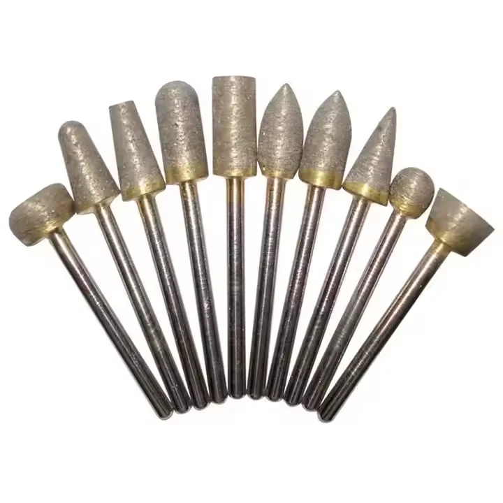 

Sintered Diamond Grinding Head, Full Emery Grinding Rod for Jade, Porcelain, Glass, Metal Etc,