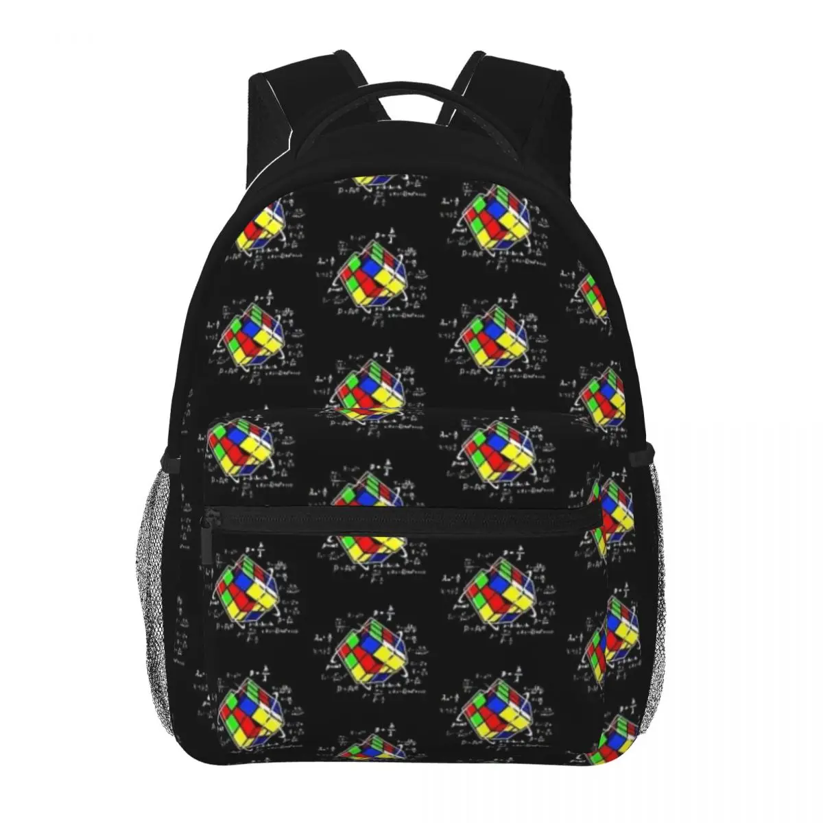 Rubik:Cube Retro Vintage School Bag zaino zaino per adolescente donna uomo bambini zainetto Bagpack classe adolescenti 16 pollici