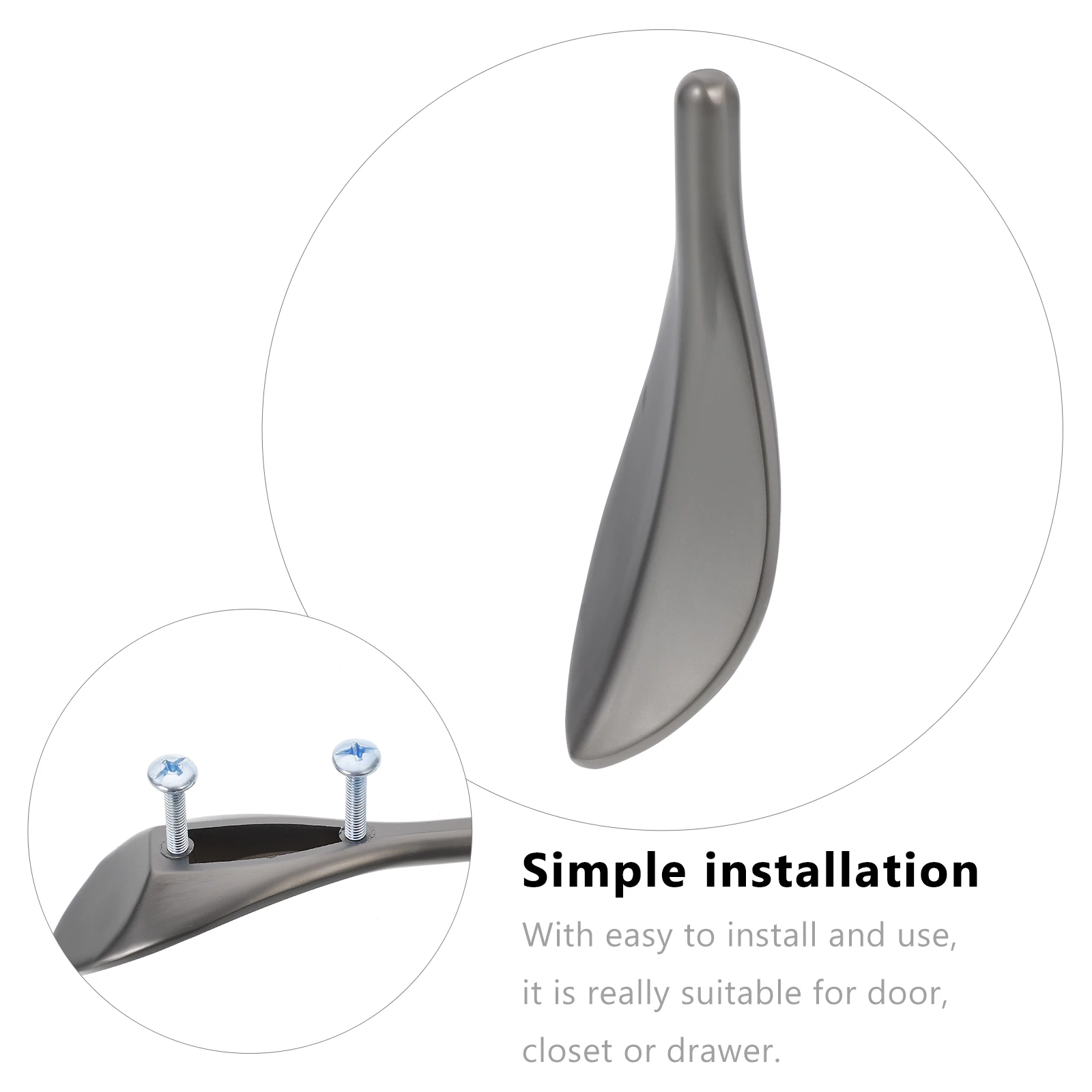 

2Pcs Loquat Leaf Cabinet Pulls Zinc Alloy Corrosion Resistant Door Handles Drawer Furniture Knobs Wardrobe Cupboard Decorative