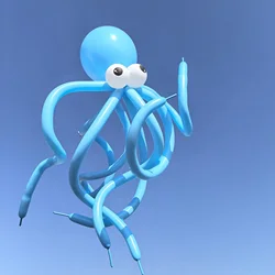 Octopus Shaped Balloon 260Q High-End Long Balloon Latex Twisted Balloon for Birthday, Wedding, Bridal Shower, Holiday Party