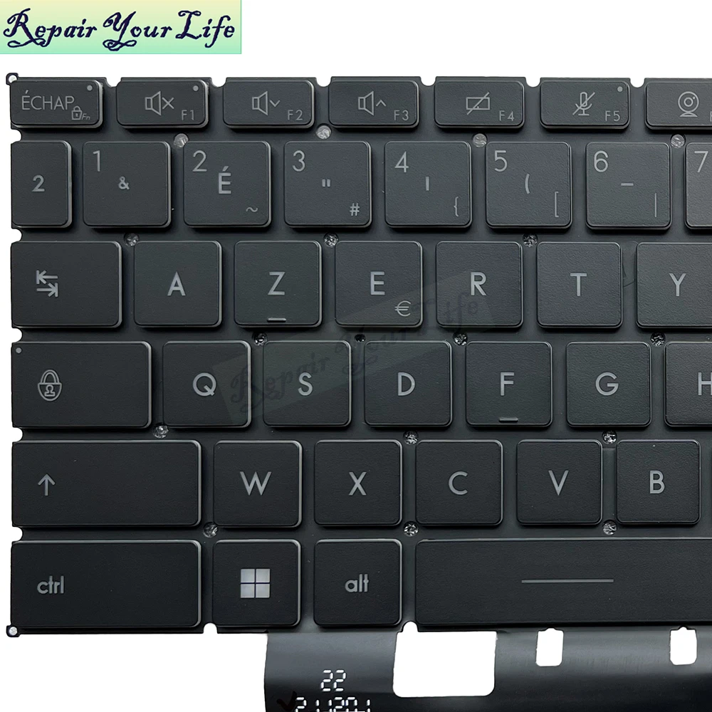 UK French AZERTY Belgian Backlit Keyboard For MSI WS66 Creator Z16