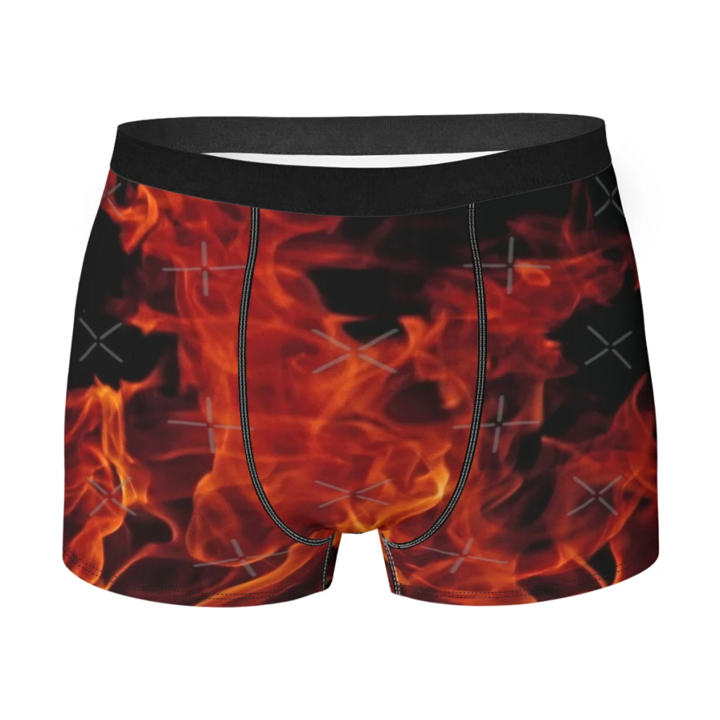 

Fire Men Underpants Man Breathable Boxer Shorts Men's Panties Underwear Gift