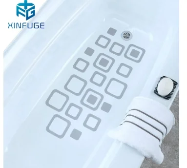 

20Pcs Square Bathroom Non-Slip Bath Tub Stickers Waterproof Self-Adhesive Shower Decals Stair Safety Grip Strips