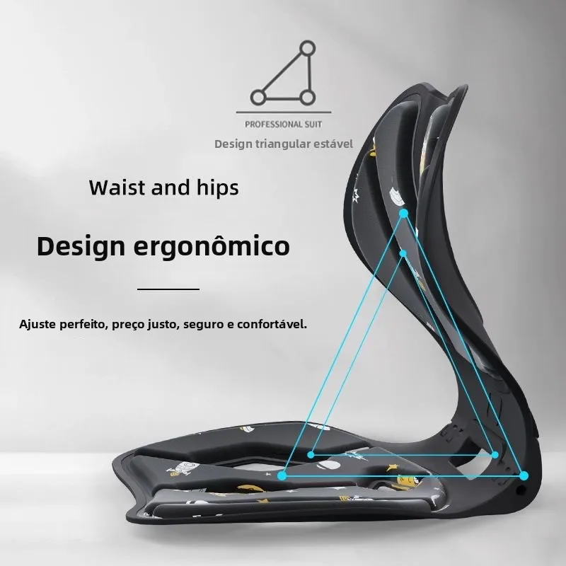 脊椎をサポートする腰椎パッド、正しい姿勢を保つシートクッション、長時間座るための大人と子供用、猫背防止、お尻を美しくする