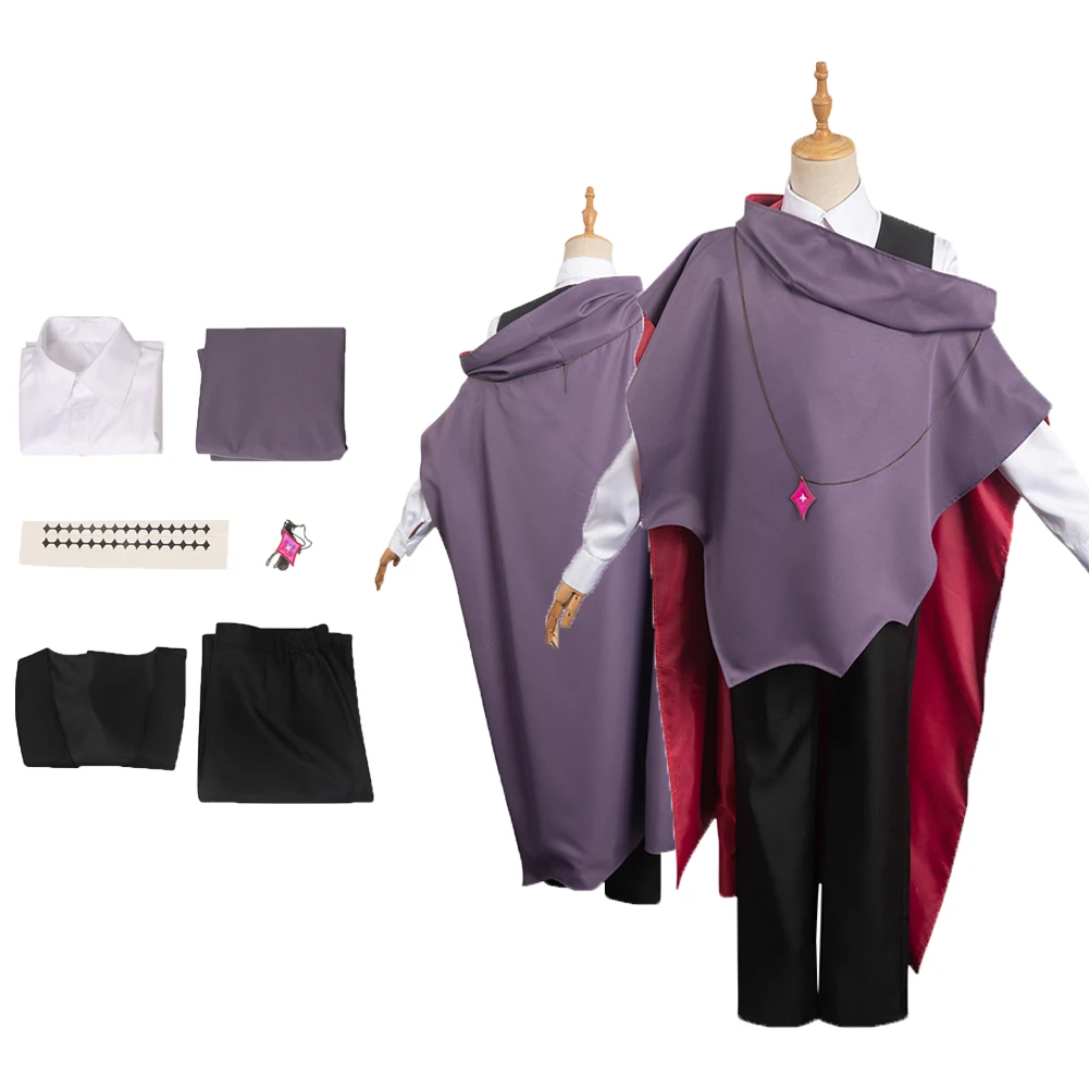 

Anime Night Cos on the Galactic Railroad Campanella Cosplay Costume Cloak Shirt Pants For Adult Men Halloween Carnival Suit