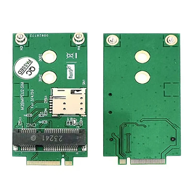 Carte mère de qualité industrielle, adaptateur technique avec fente de caractéristique, carte réseau sans fil WWAN, clé M.2 B vers MINI PCI-E 4G 5G