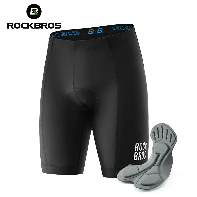 

ROCKBROS Men's Cycling Underwear Shorts 3D Gel Pad Bicycle Clothes Anti-Slip Breathable Riding Liner Shorts Men MTB Road Riding