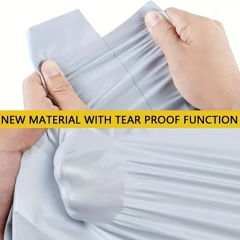 100Pcs Poly Mailers, Durable White Self-Seal Shipping Envelopes. Waterproof Tear-Resistant PE Mailing Bags with Strong Adhesive. Lightweight and Cost-Effective, Ideal for Small Business Daily Commodit image 8