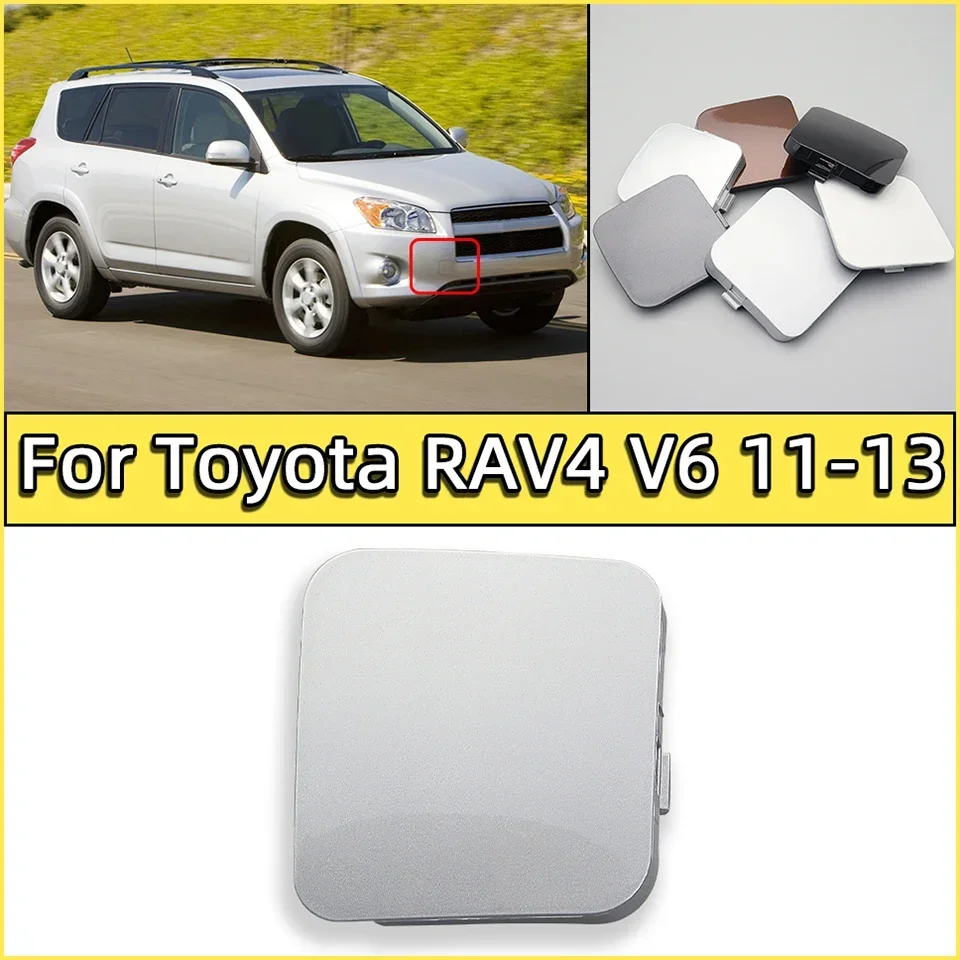 Auto Front Bumper Tow Hook Hauling Eye Cover Lid For Toyota RAV4 Rav4 V6 2011 2012 2013 Towing Hook Trailer Cap Left/Right Side