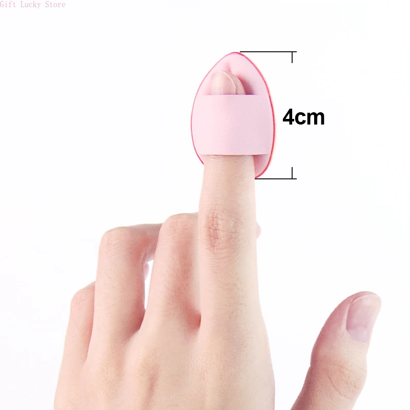 Mini base para dedos, cojín de aire pequeño, esponja en polvo, corrector facial, crema BB, aplicador cosmético, herramientas de maquillaje, 5/10 Uds.
