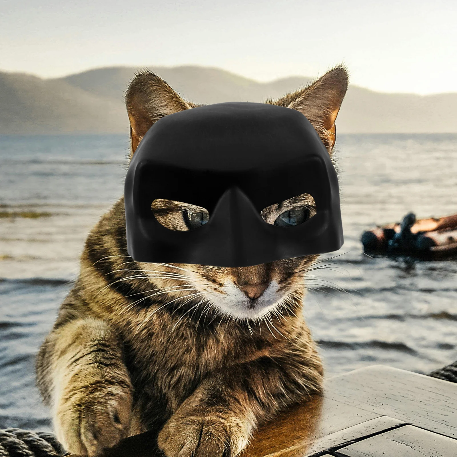 

3pcs Cat Mask For Pets: Cute Half Face Costume Masks Small Cats Whimsical Dress Up Supplies Holiday Party Festival Carnival Pet