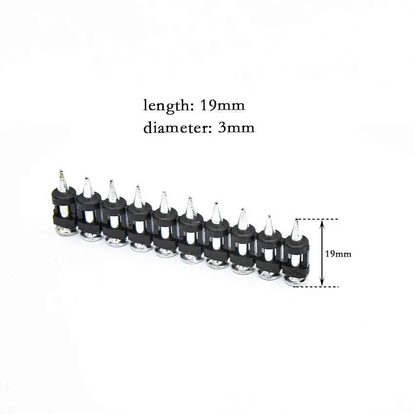 1000PCS Steel Nail 2.7*19/2.7*22/3.0*19/3.0*22/3.0*25/3.0*27mm Steel Nail Gas Nail Shooting Nail For Pneumatic GRS40 Nail Gun