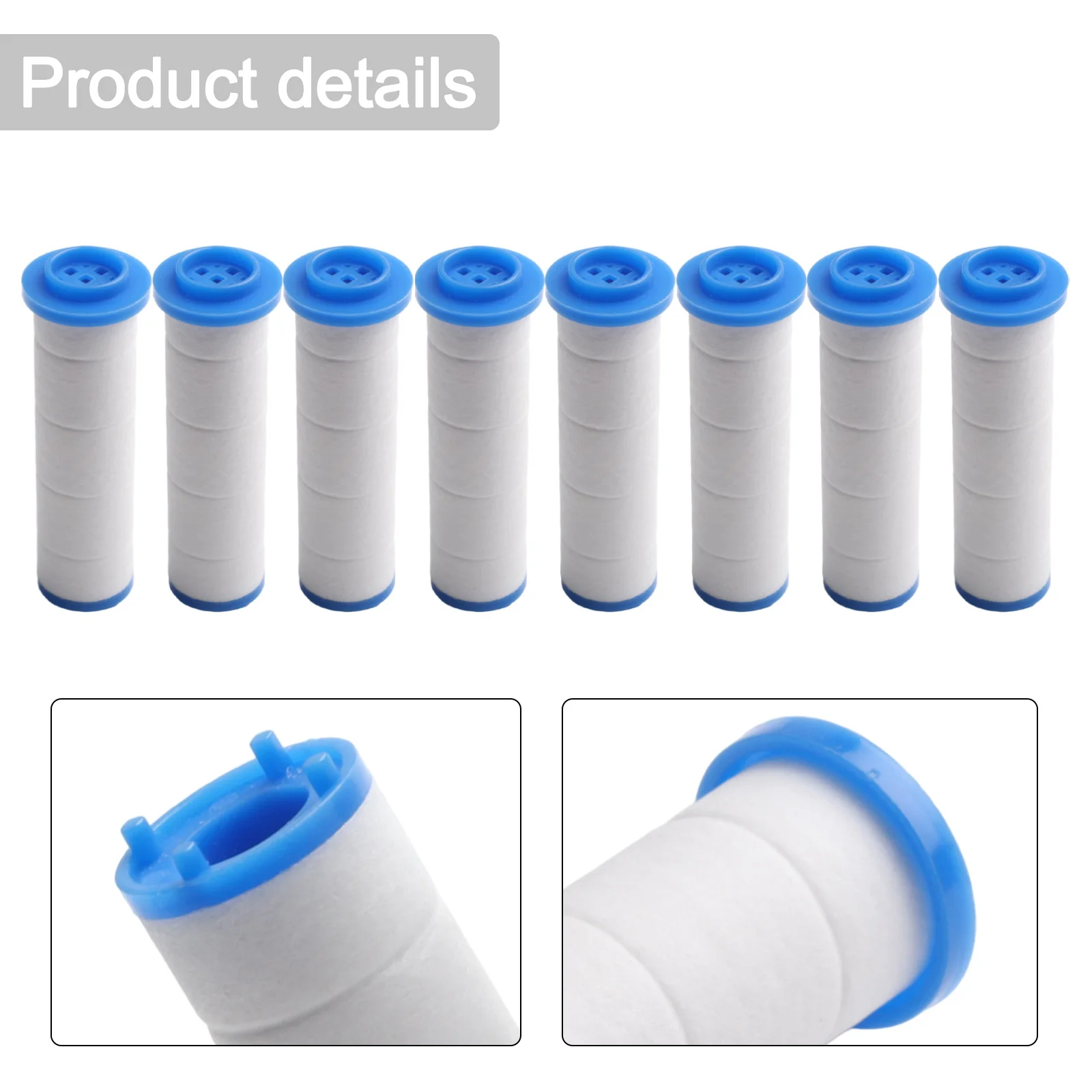

8 шт. сменная насадка для душа, полипропиленовый хлопковый фильтрующий картридж, очистка воды, аксессуар для ванной комнаты, ручной распылитель для ванны