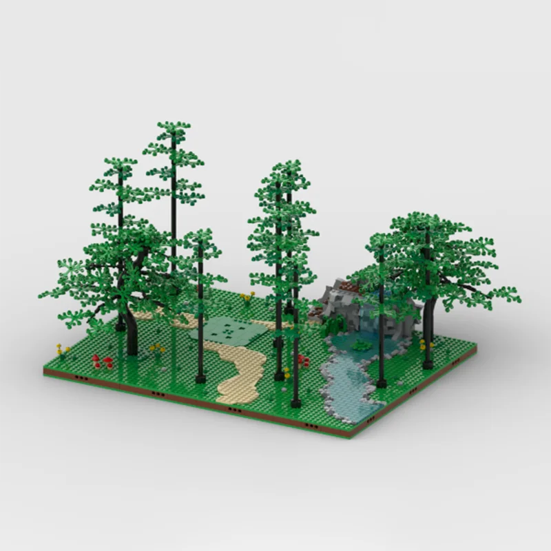 1958 PCS 중세 숲 은신처 장면 건축 블록 맞춤형 DIY 교육 조립 어린이 장난감 생일 선물