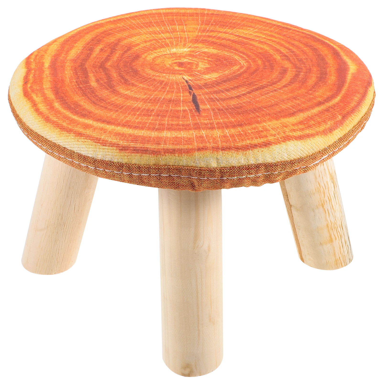 

Children Solid Wood Cartoon Round Toddler Small Sturdy Step for Kids Bathroom Kitchen Classroom Outdoor Picnic Portable Sitting