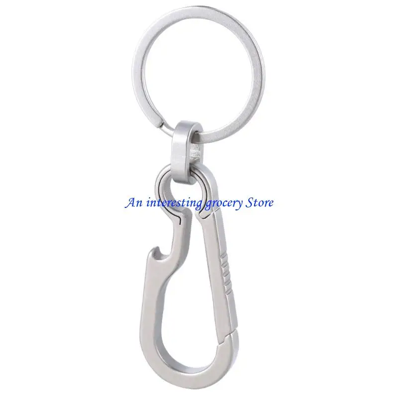 652D Carabiner Clip Heavy Duty Belt Clip Holder with Bottle Opener Titaniums Carabiner Keychains Clip Enduring