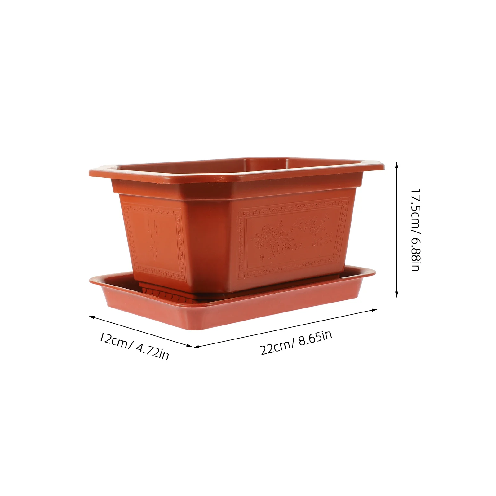 6 conjuntos de vasos de plástico suculentas plantadores para decoração de casa peitoril da janela varanda jardim recipiente vasos de suculentas de plástico