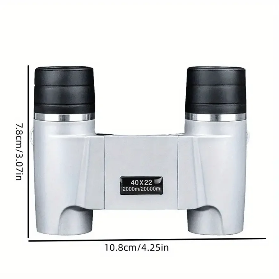 Mini binoculars 500X25 Silver powerful autofocus Remote Pro Mini portable HD ideal for camping Tours