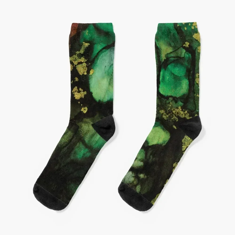 

Abstract Deep Forest Socks Lots Stockings man cotton bright garter Socks For Women Men's