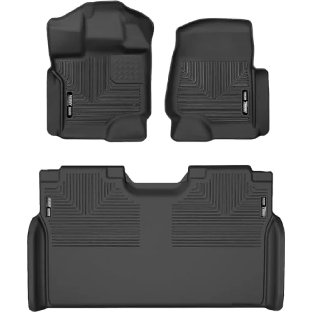 

Weatherbeater Floor Mats | Fits 2015-2025 Ford F-150 (Includes 2022-2025 Lightning) SuperCrew w/Carpet & w/Out Fold Flat Storag