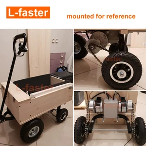 500 واط طقم تحويل عربة كهربائية مزدوجة القيادة يسهل حملها 200 كجم 8 أفضل 10 عجلات كهربائية للسيارة - رقم 7