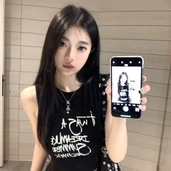 

Корейская версия модного женского жилета без рукавов Dopamine Babes Wear, Pure Desire, сексуального и универсального нового топа для женщин