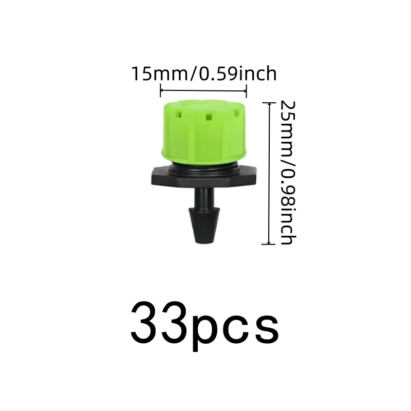 33 pcs Water Flow Control Nozzles, Independent Switch Valve, Vegetable Garden Sprinkling Garden Balcony Watering