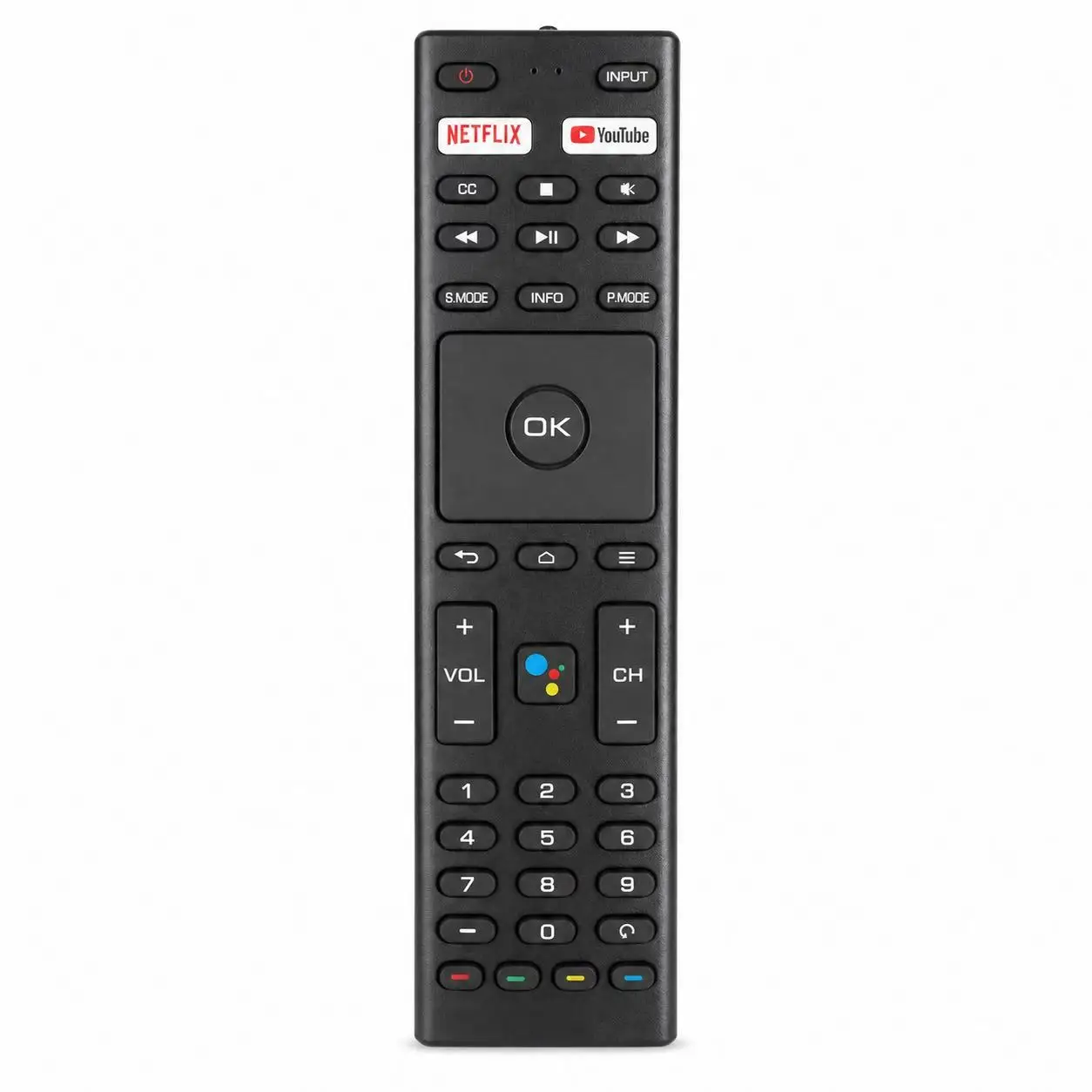 Universal Non-Voice TV Remote Compatible with JVC RM-C3363 Konka RM-C3329, Suitable for ANAM JVC Konka Smart Television Models