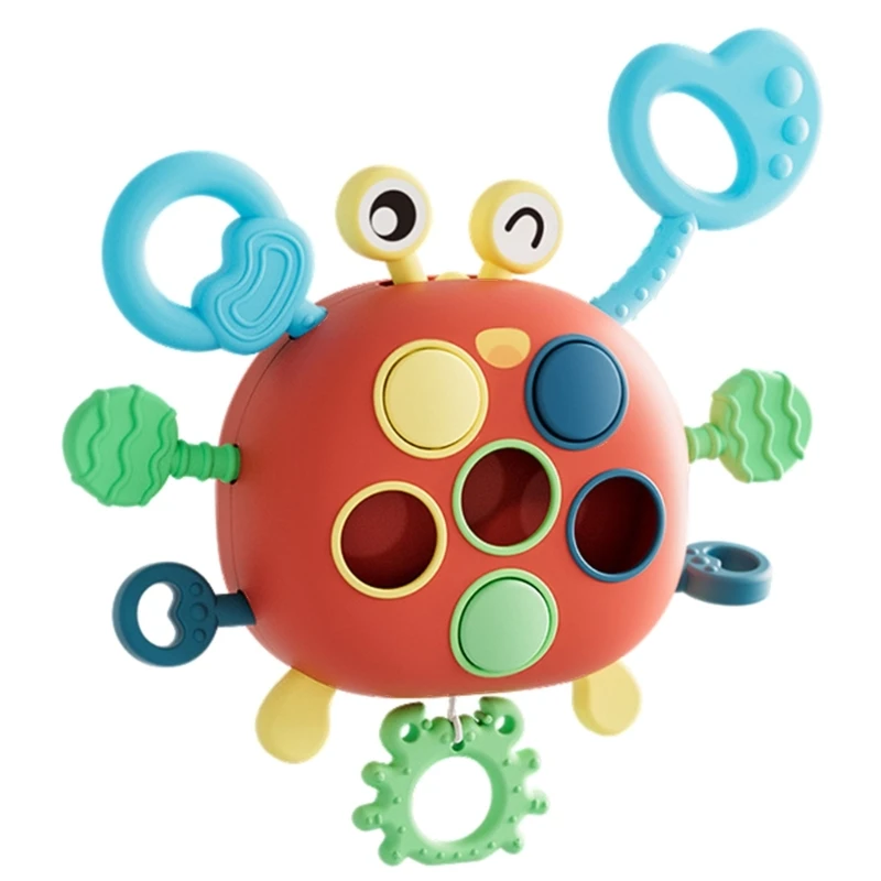 PushBubbles Puller Rattle Âm nhạc Đồ chơi mọc răng Dây kéo Đồ chơi tập thể dục cho trẻ