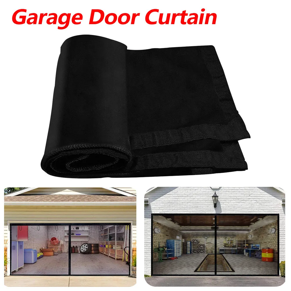 Large Size Seamless Garage Door Curtain 2*4M Mosquito Net Anti Fly Insect Screen Used in Pavilions Balconies Outdoor Tent