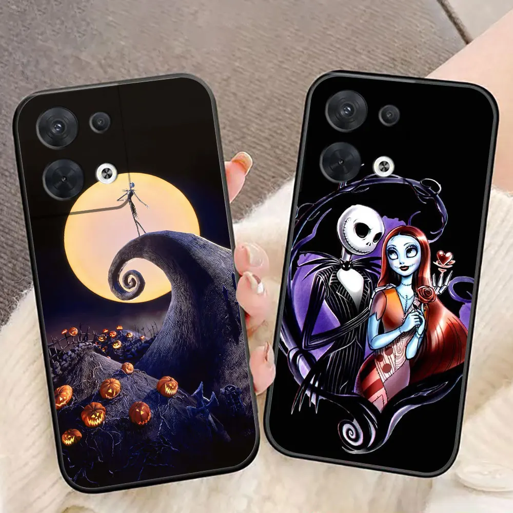 Nightmare Before Christmas Cover Phone Case For OPPO RENO 11 11F 10 8T 8 7Z 7 6Z 6 5 5F 4 4F LITE PRO TPU Case Funda Coque Shell