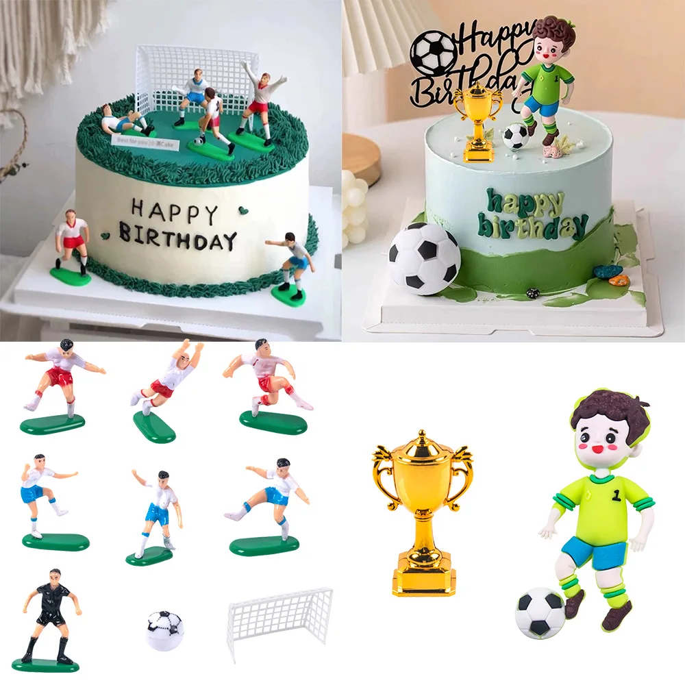 Fußball Kuchen Topper Fußball Ball Spieler Thema Kuchen Topper Für Fußball Party Junge Kind Geburtstag Party Sport Club Party Liefert