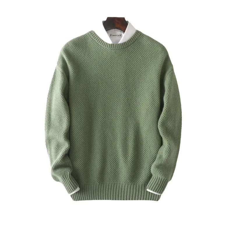 Men Wool Sweater High Neck Pullover Winter Warm Men Clothes Sweater