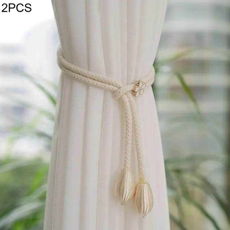 2pcs Curtain Tie Rope, Creative Adjustable Curtain Buckle, Folding Strap, Curtain Accessory