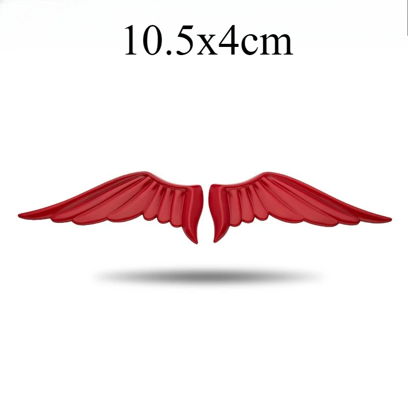 1 Pair Angel Wings Car Emblem 3D Metal Sticker Animal Pattern Exterior Eagle Wings for Personalized Car Modification