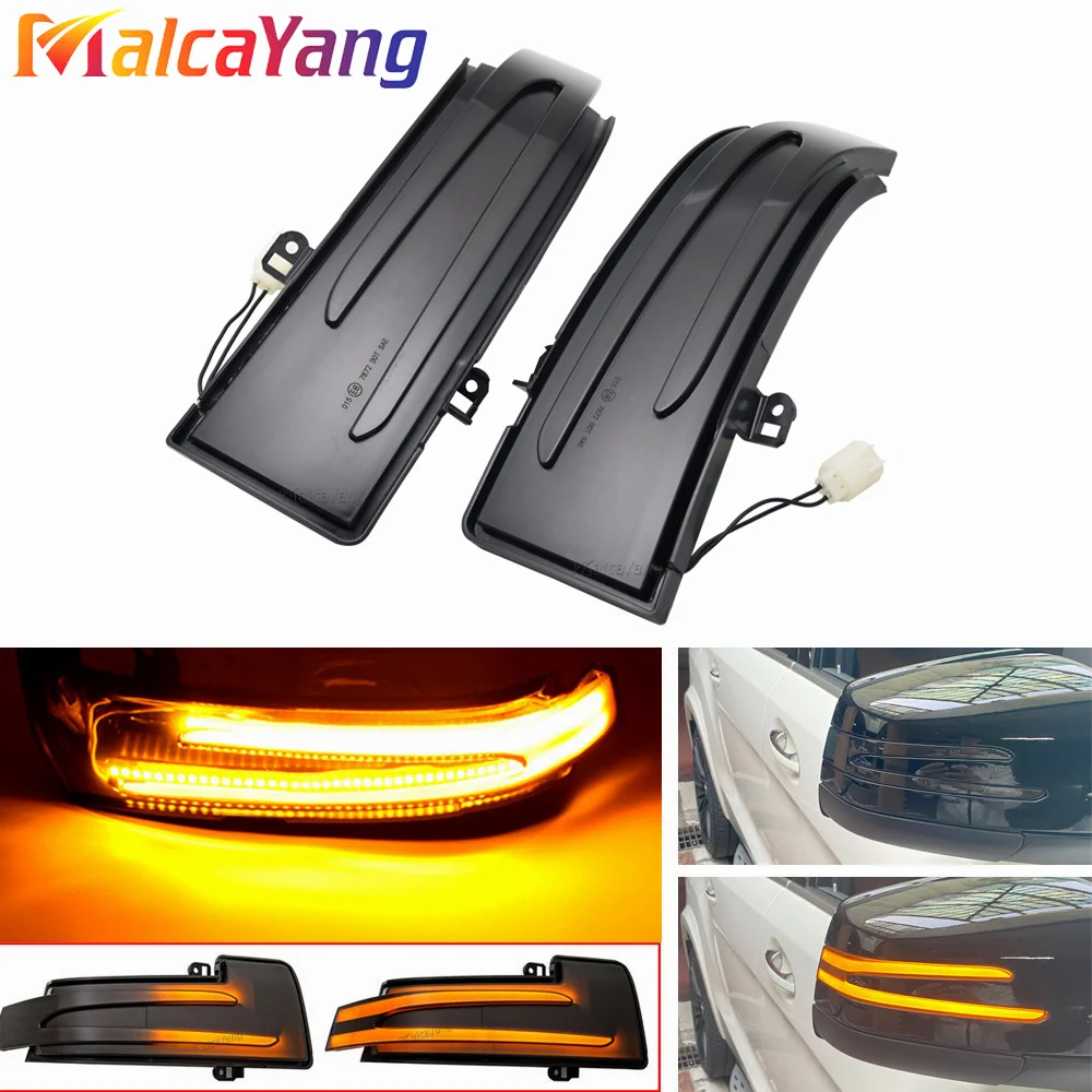 Car LED Dynamic Turn Signal For Mercedes-Benz G R-Class GLS W463 X164 X166 W166 W251 Rearview Mirror Indicator Blinker Light