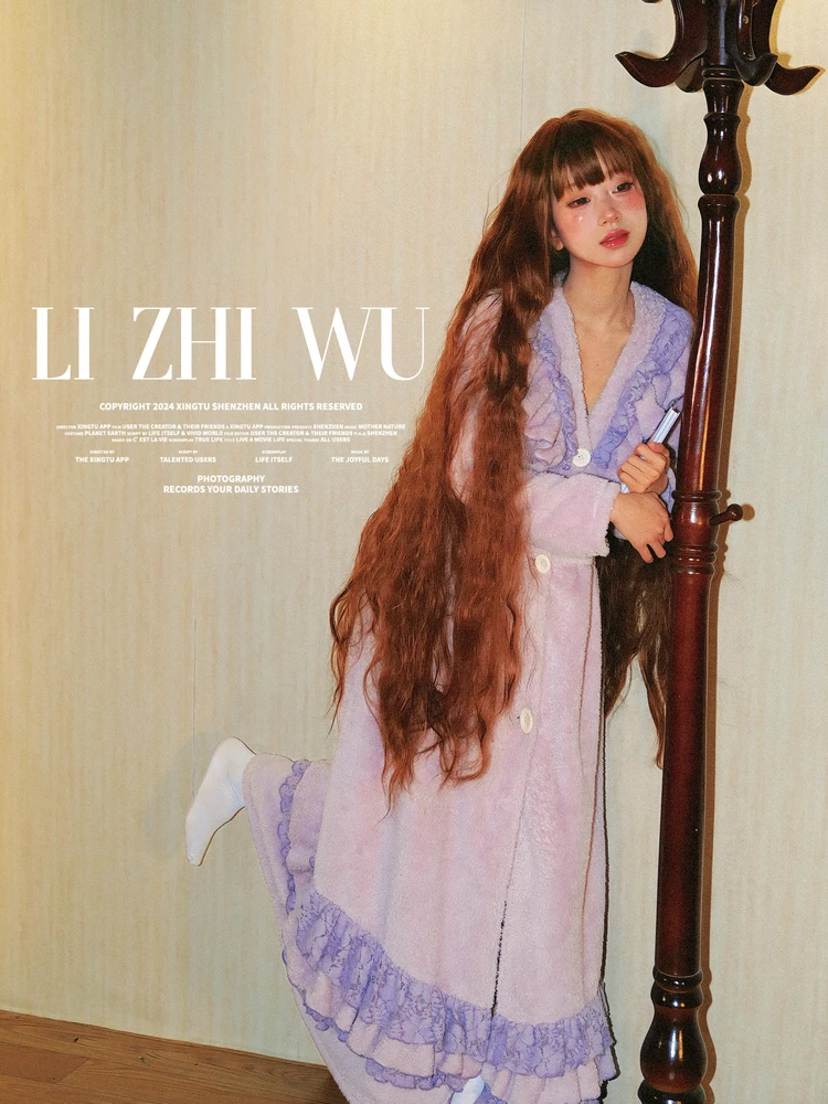 

Новинка! Мягкий фиолетовый домашний костюм-комбинезон для женщин: халат и брюки с высокой талией из полиэстера для зимы