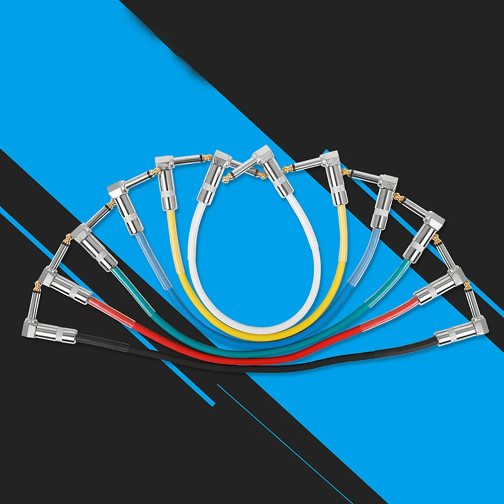 

Guitar Patch 6.35Mm Electric Guitar Pedal Cord High-Fidelity Instrument Cable Anti-Interference Pedal Board Cable