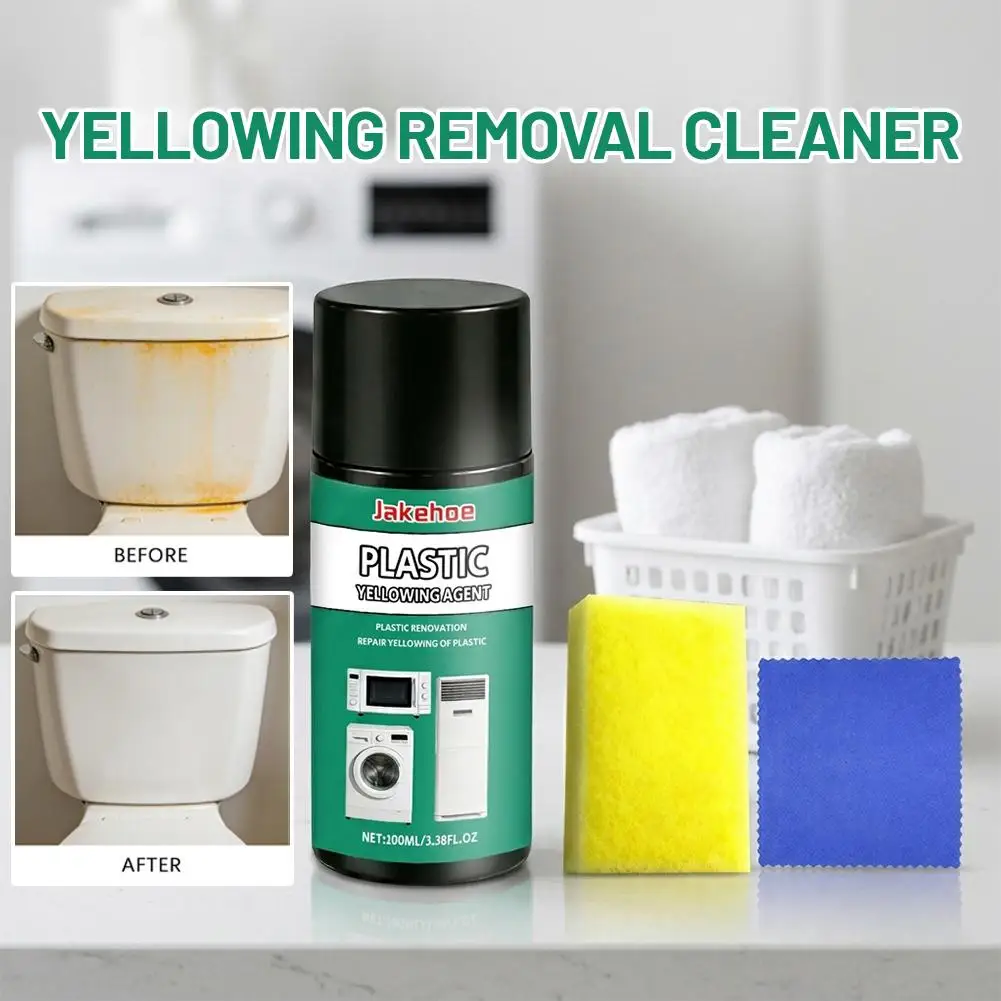 Yellowing Removal Cleaner MultiPurpose Plastic Yellow Stain Cleaning Agent For Car Headlight Home Appliance Toilet view 3