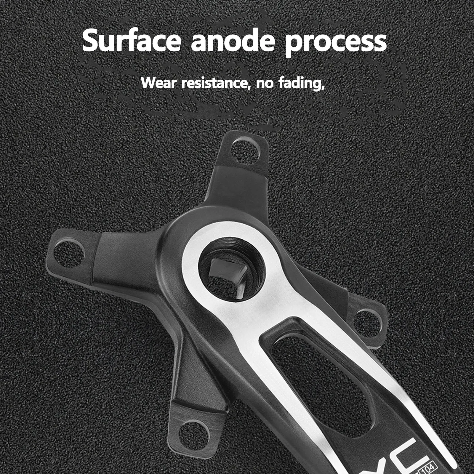 Square taper crank set 104 bcd 24mm bicycle connecting rods 170mm