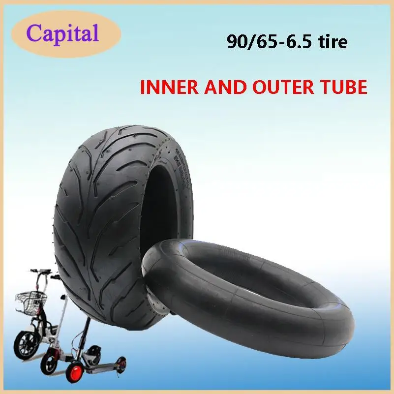 

90/65-6.5 Vacuum Tire 110/50-6.5 Tubeless Tyre for 47cc/49cc Mini Pocket Bike Gas Electric Scooter Front/rear Tire