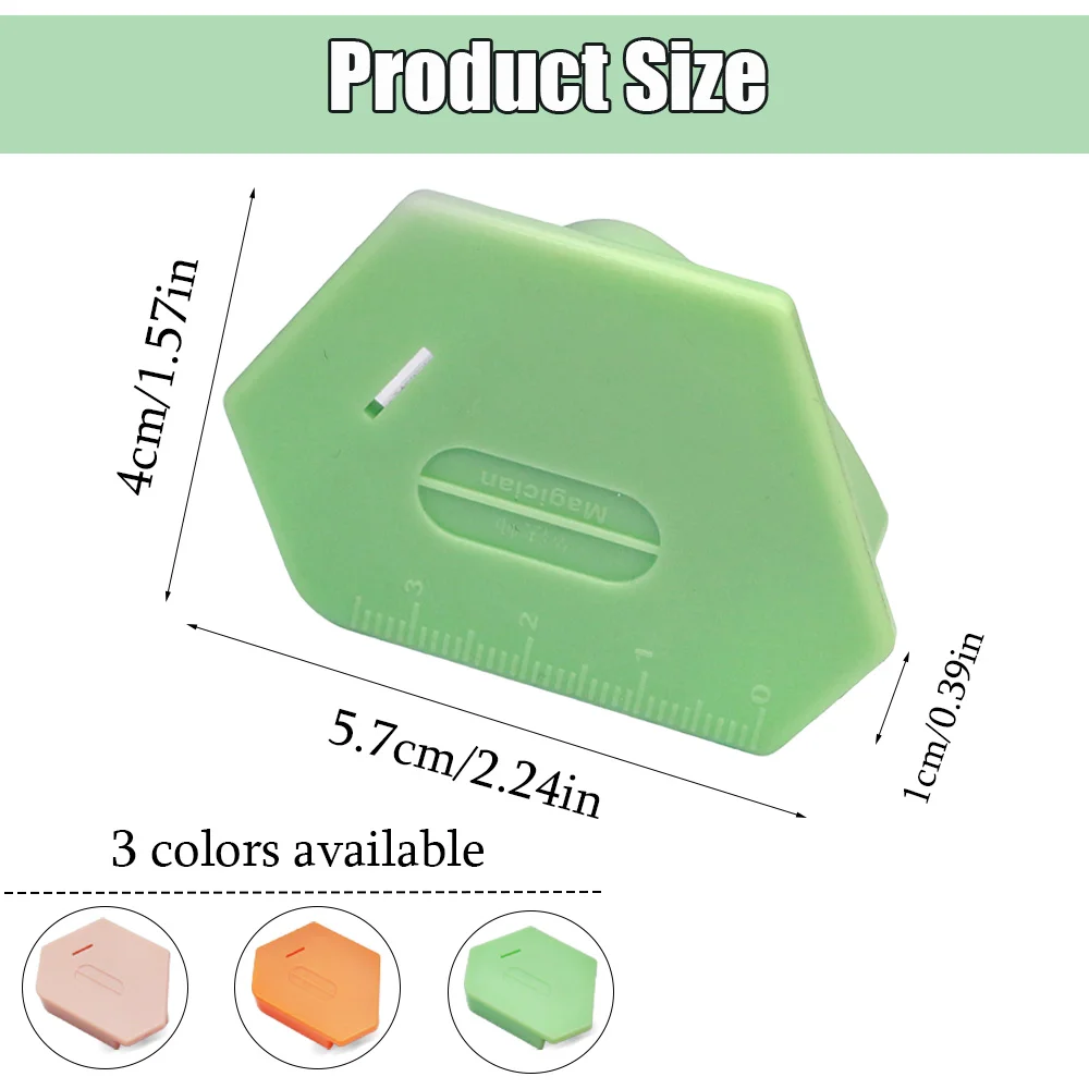 1/3Pcs Magnetic Seam Guide For Sewing Machine Polygonal Anti-Curling Positioner Universal Positioning Sewing Accessories Tool