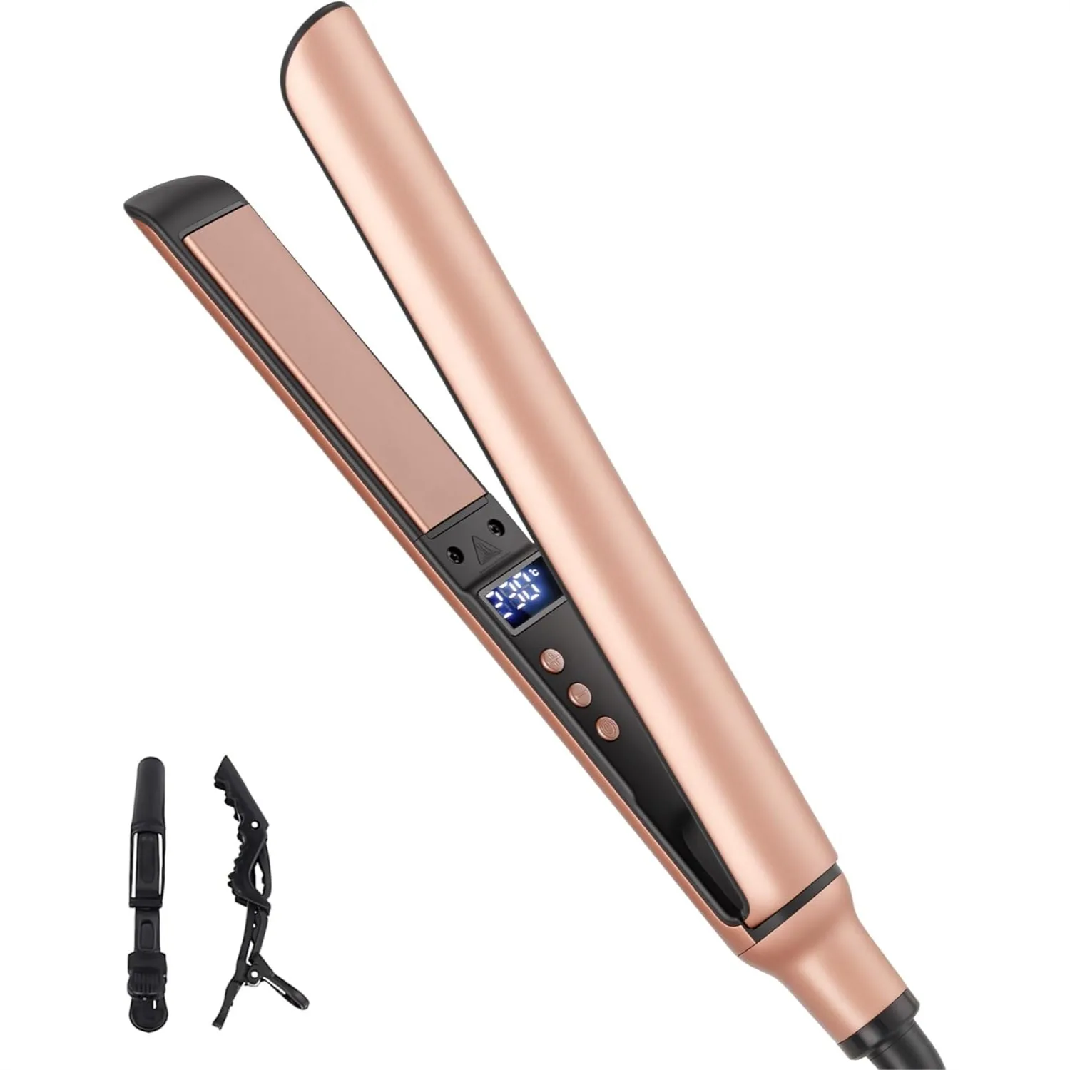 

Mini Flat Iron, Ceramic Hair Straightener for Short Hair, Curls & Bangs, Dual Voltage Travel