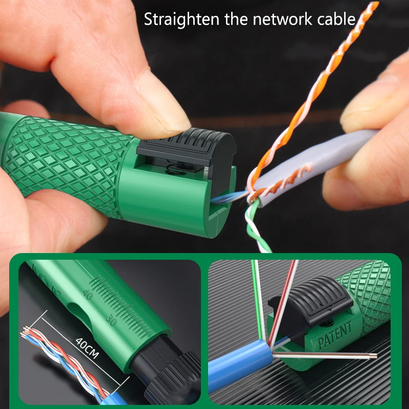 Network Cable Untwist Tool Engineer Straightener For Category 5/6/7 Crystal Cables Combing Wire Pair Separator Easily